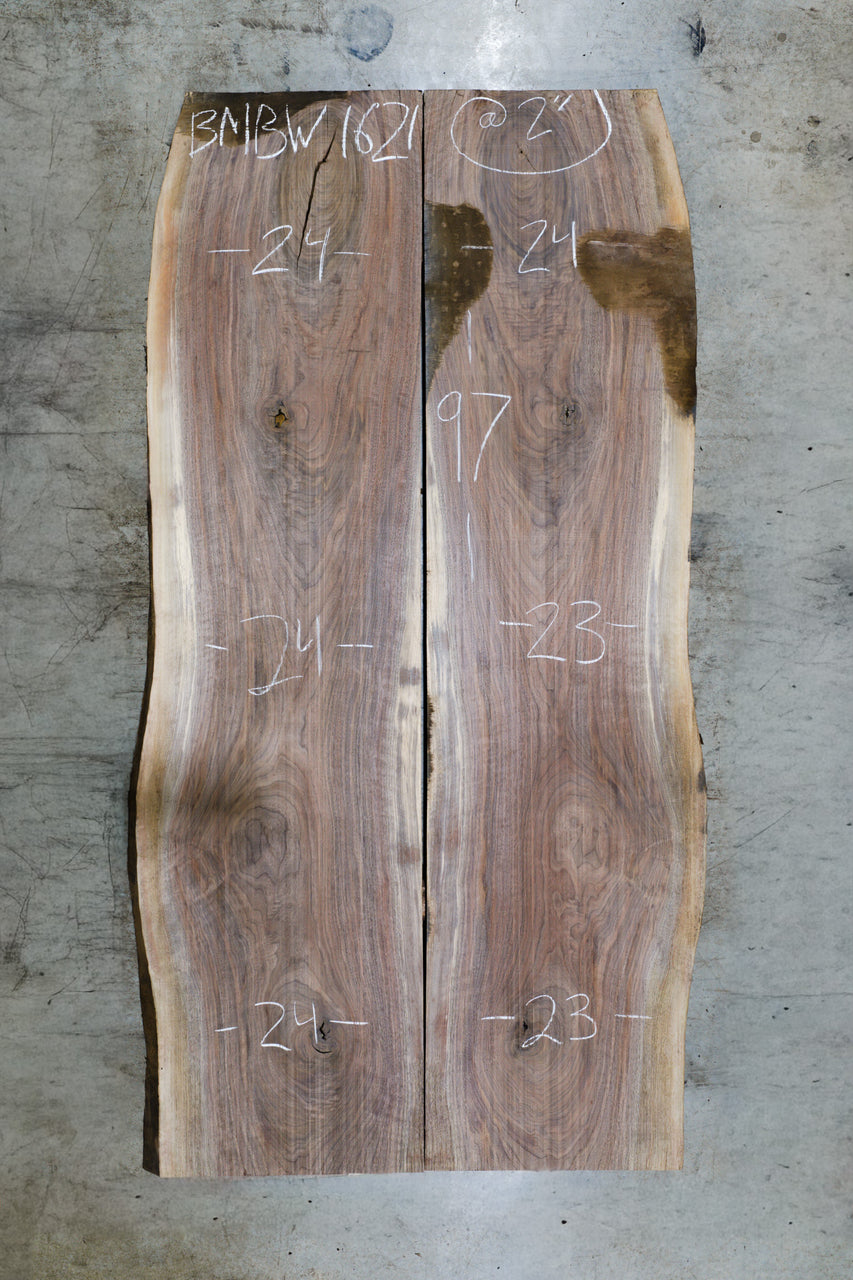Oregon Black Walnut Bookmatch BMBW-1621