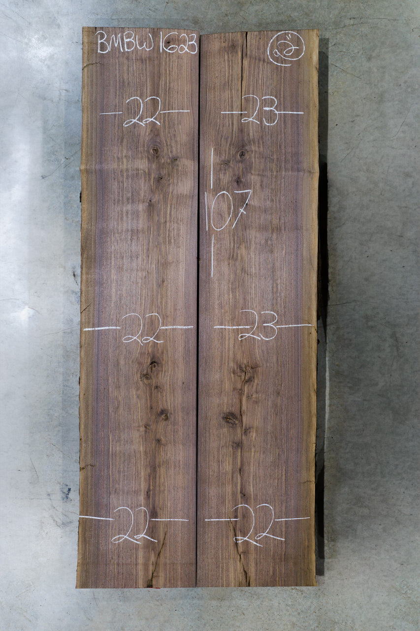 Oregon Black Walnut Bookmatch BMBW-1623
