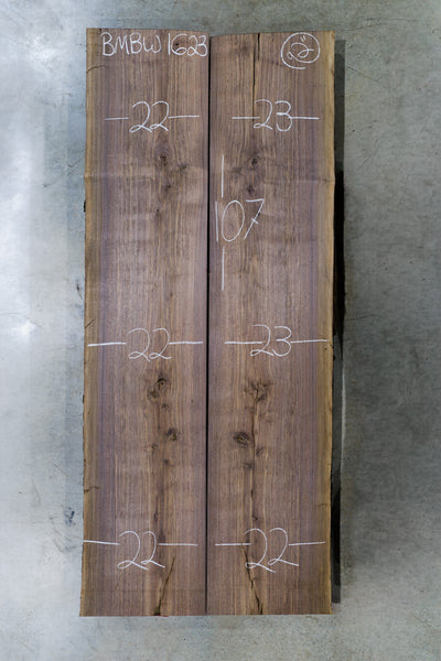 Oregon Black Walnut Bookmatch BMBW-1623