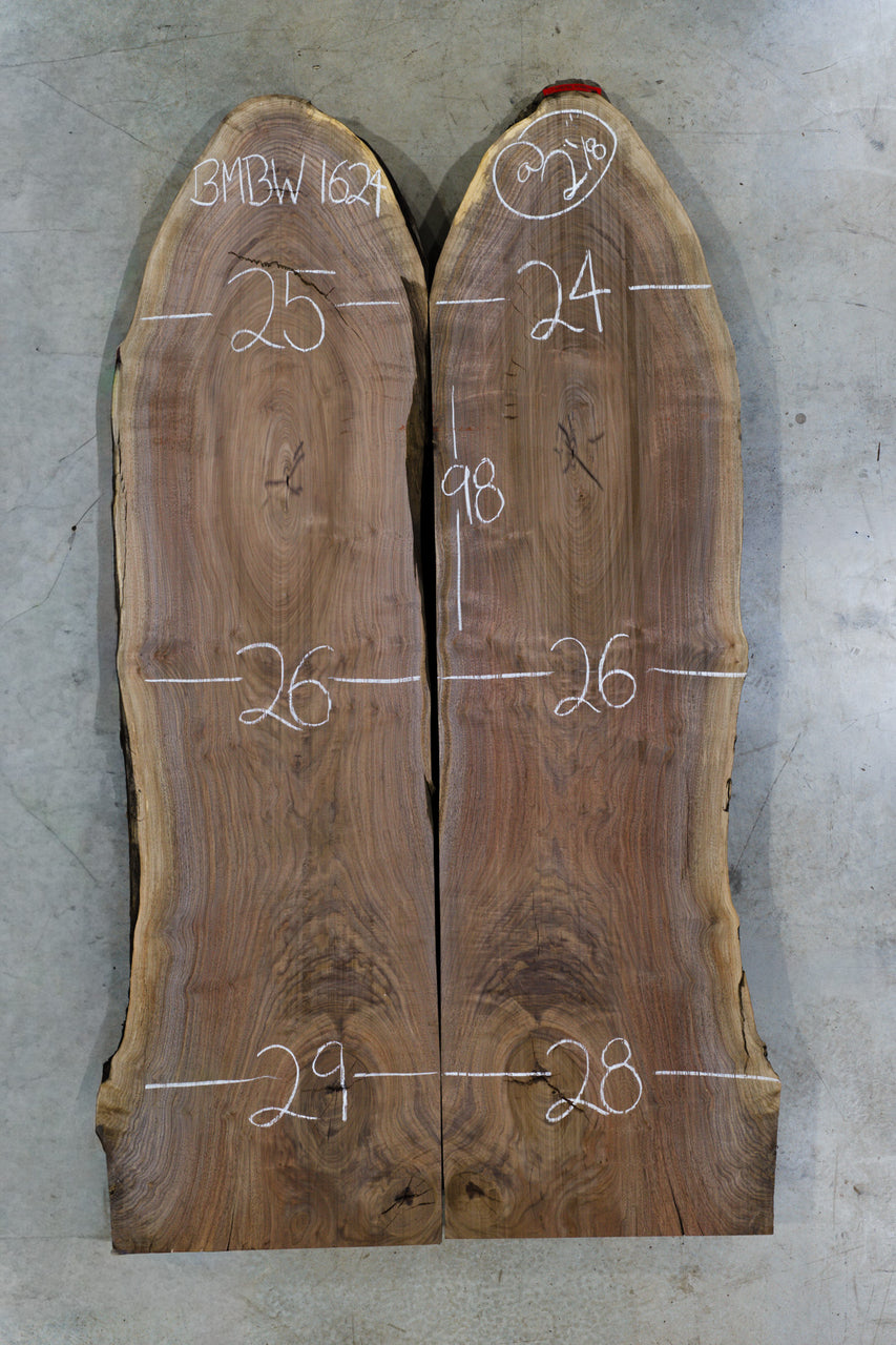 Oregon Black Walnut Bookmatch BMBW-1624