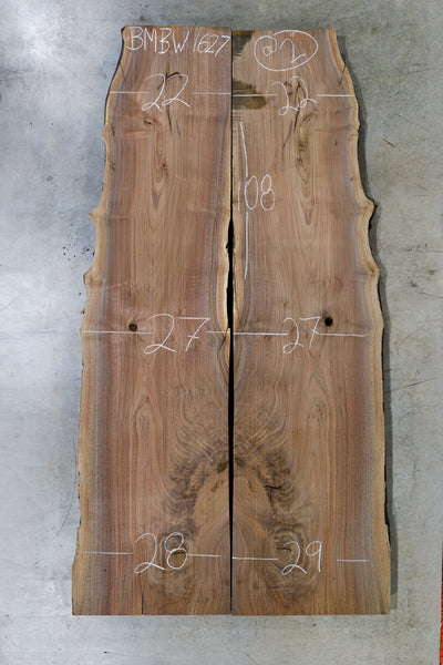 Oregon Black Walnut Bookmatch BMBW-1627