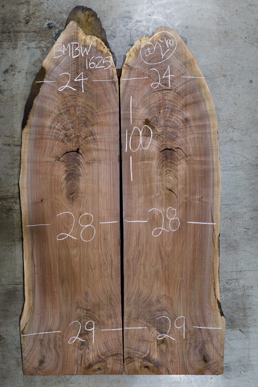 Oregon Black Walnut Bookmatch BMBW-1625