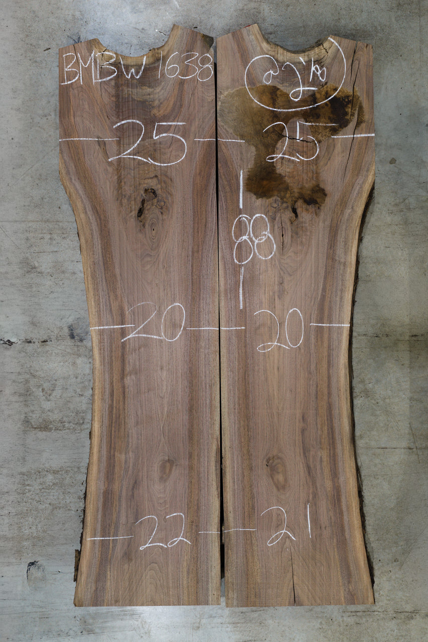 Oregon Black Walnut Bookmatch BMBW-1638