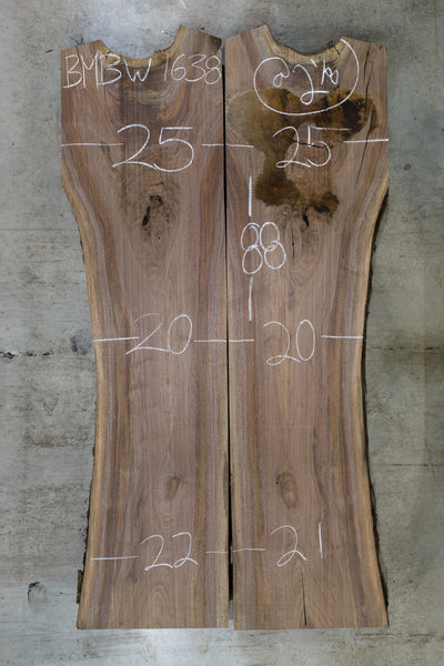 Oregon Black Walnut Bookmatch BMBW-1638