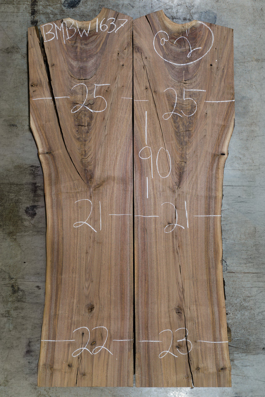 Oregon Black Walnut Bookmatch BMBW-1637