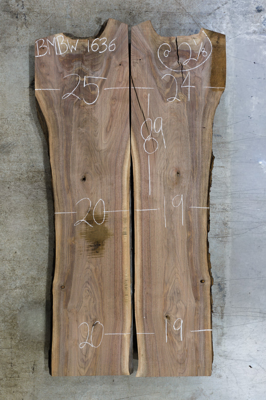Oregon Black Walnut Bookmatch BMBW-1636