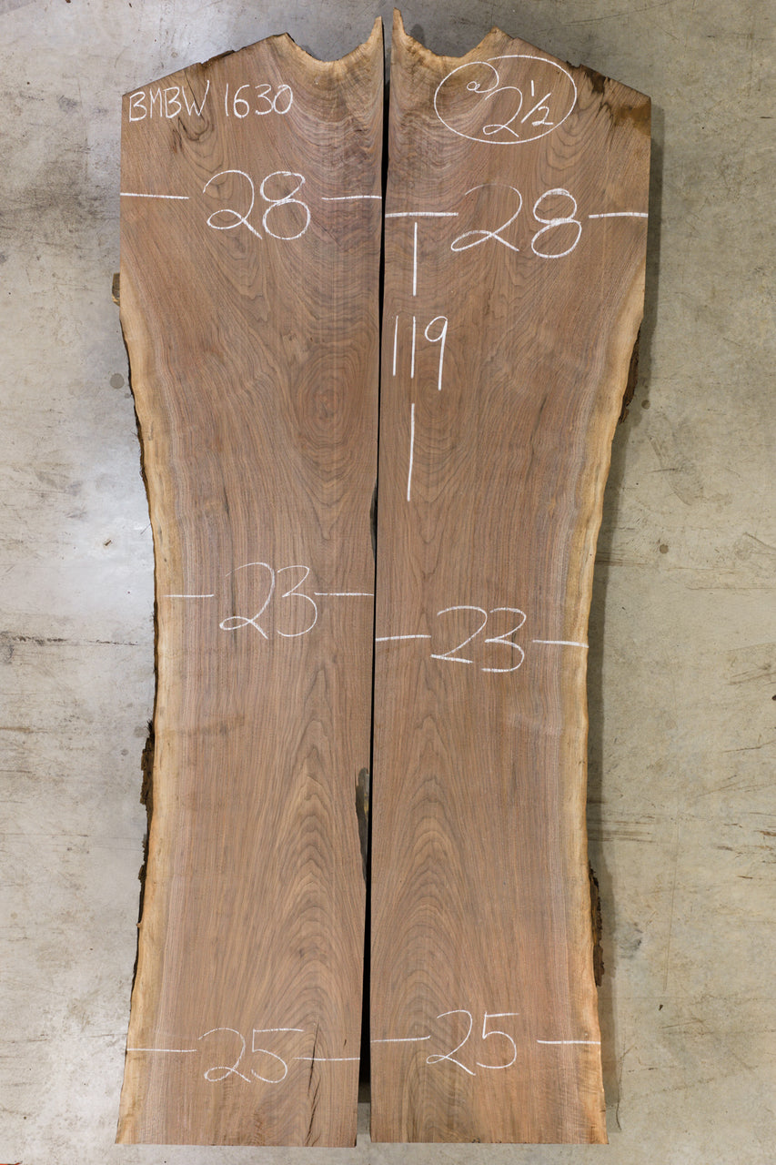 Oregon Black Walnut Bookmatch BMBW-1630