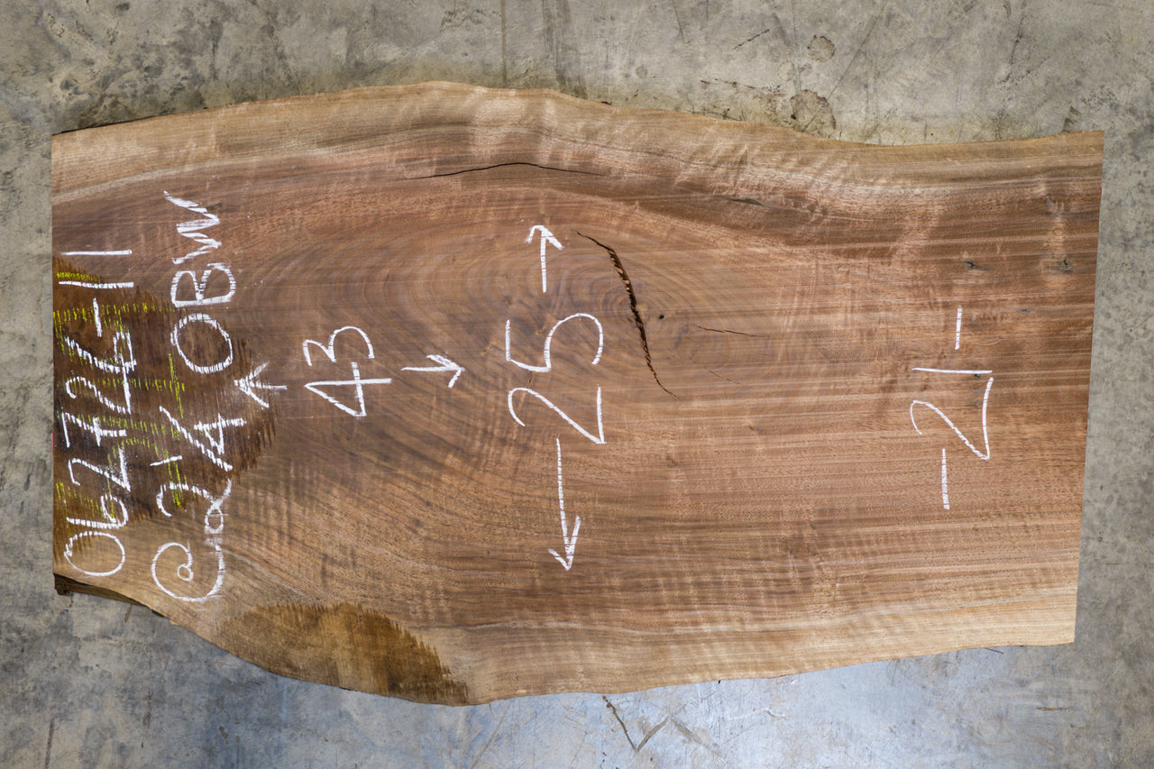 Oregon Black Walnut Slab 062726-11