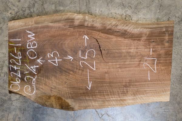 Oregon Black Walnut Slab 062726-11
