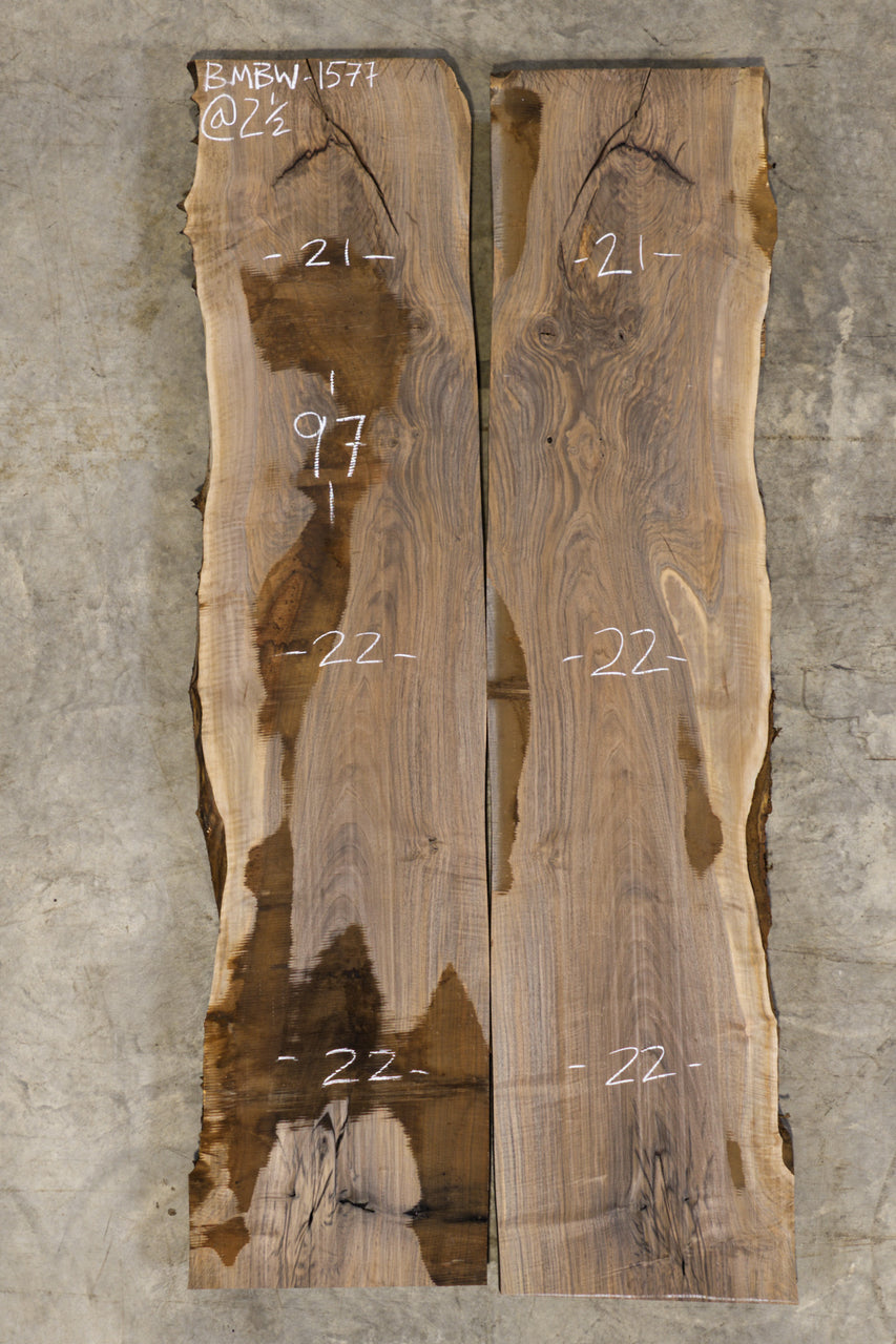 Oregon Black Walnut Bookmatch BMBW-1577