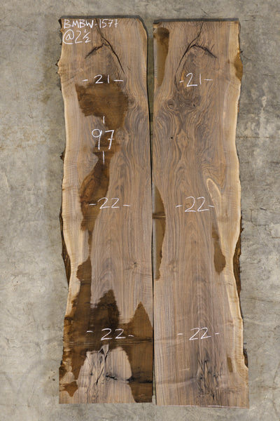 Oregon Black Walnut Bookmatch BMBW-1577
