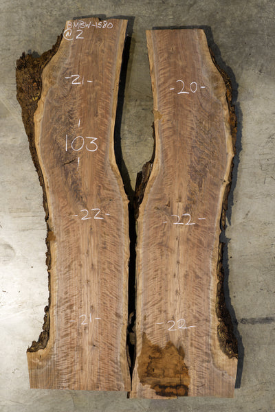 Oregon Black Walnut Bookmatch BMBW-1580
