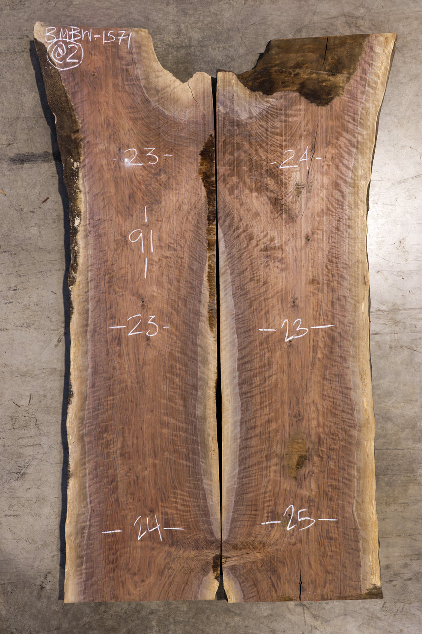 Oregon Black Walnut Bookmatch BMBW-1571