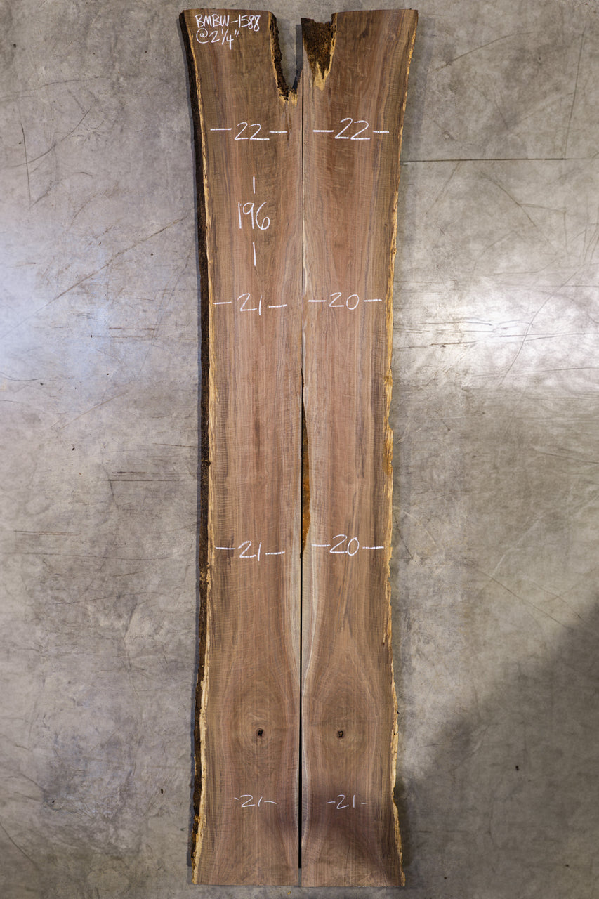 Oregon Black Walnut Bookmatch BMBW-1588