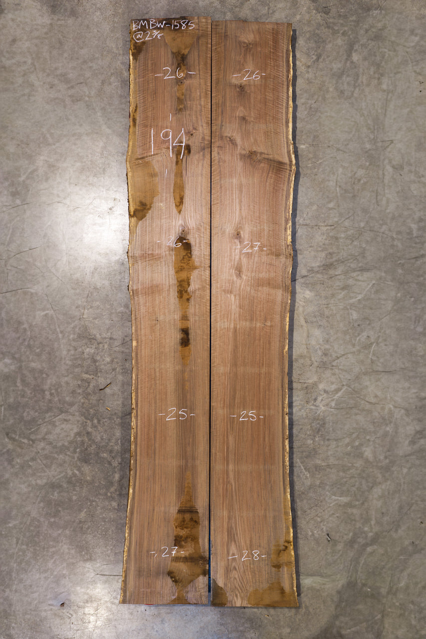 Oregon Black Walnut Bookmatch BMBW-1585