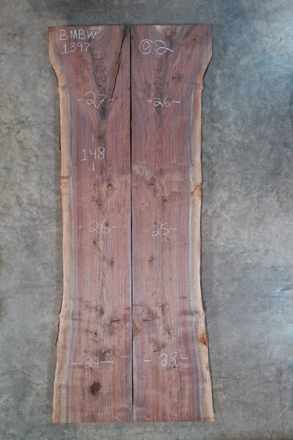 Oregon Black Walnut Bookmatch BMBW-1397