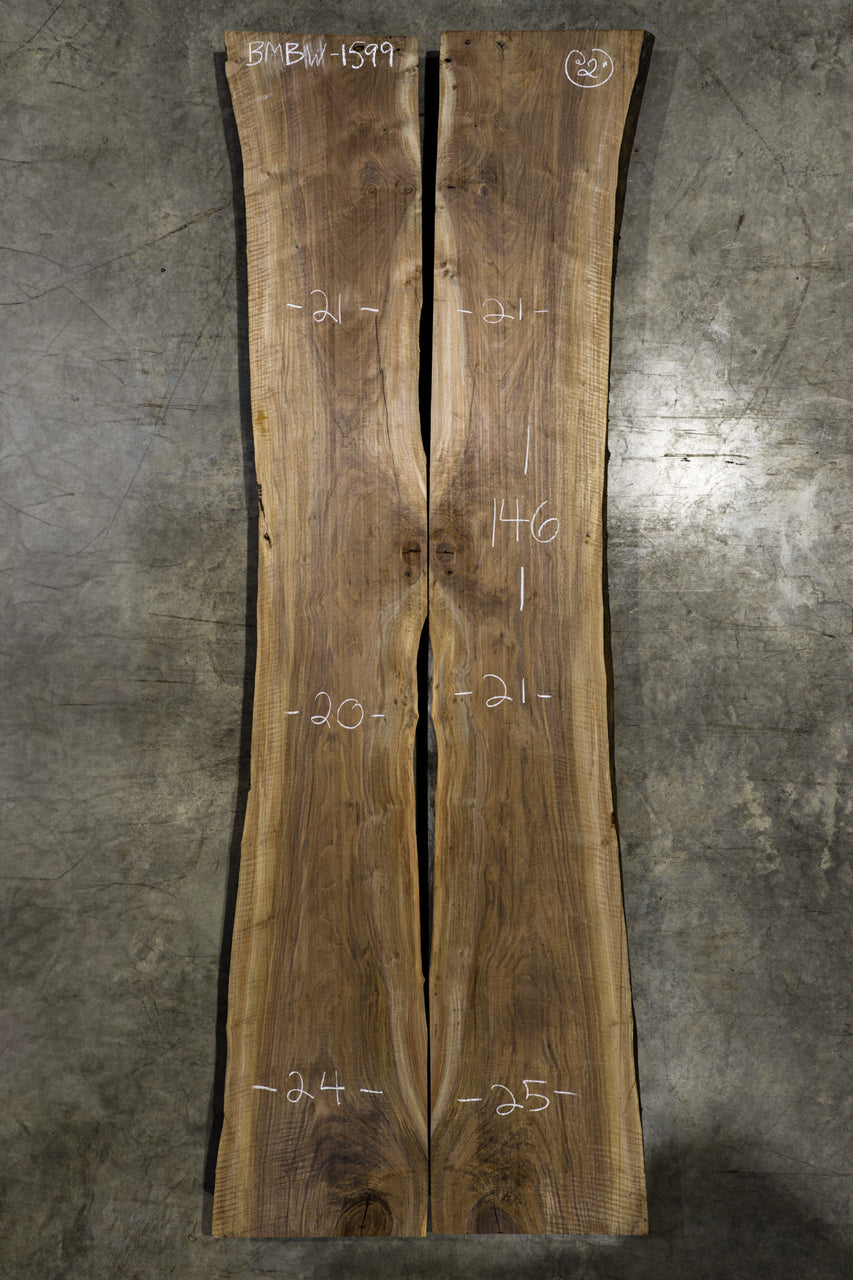 Oregon Black Walnut Bookmatch BMBW-1599