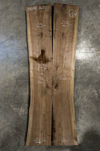 Oregon Black Walnut Bookmatch BMBW-1603