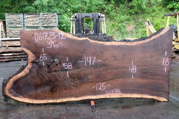 Oregon Black Walnut Slab 061723-12