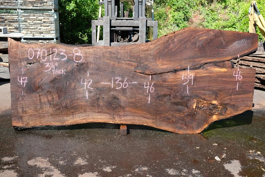 Oregon Black Walnut Slab 070123-08