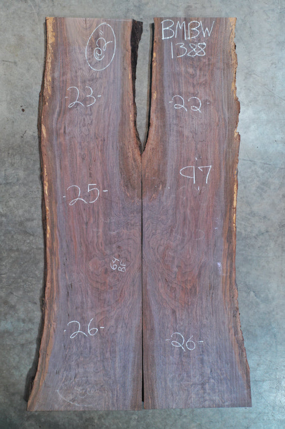 Oregon Black Walnut Bookmatch BMBW-1388