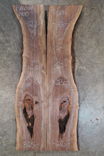 Oregon Black Walnut Bookmatch BMBW-1400