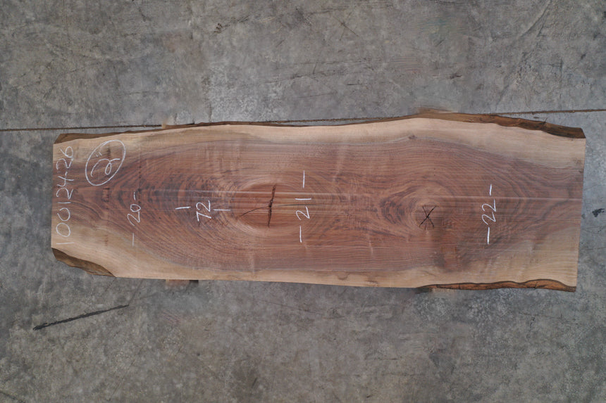 Oregon Black Walnut Slab 100124-26