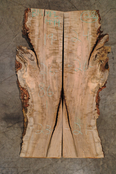 Big Leaf Maple Bookmatch BMMPL 1499