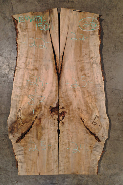 Big Leaf Maple Bookmatch BMMPL 1501