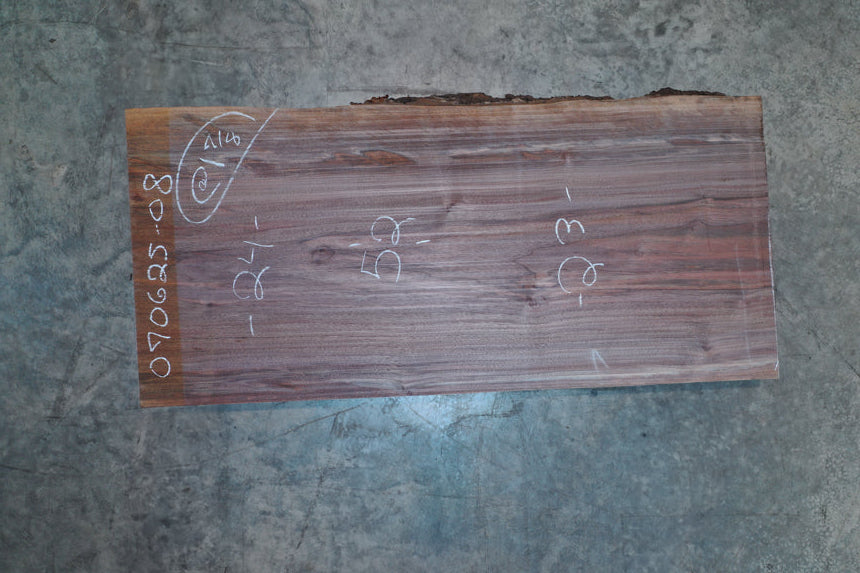 Oregon Black Walnut Slab 070625-8
