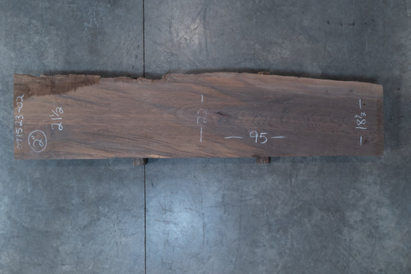 Oregon Black Walnut Slab 091523-02