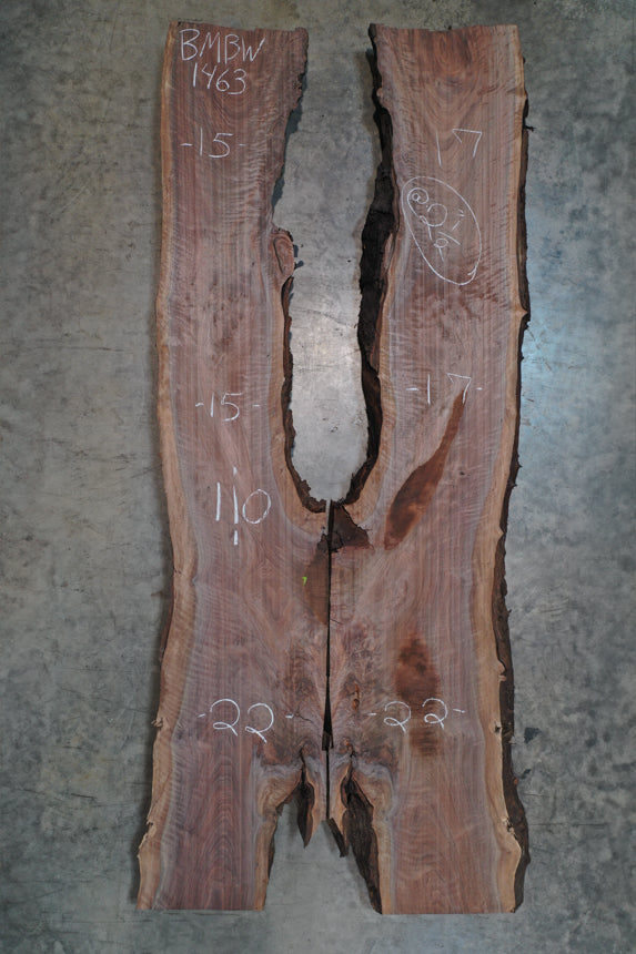 Oregon Black Walnut Bookmatch BMBW-1463