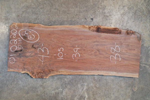 Oregon Black Walnut Slab 010220-2