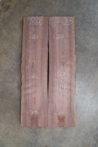 Oregon Black Walnut Bookmatch BMBW-1386