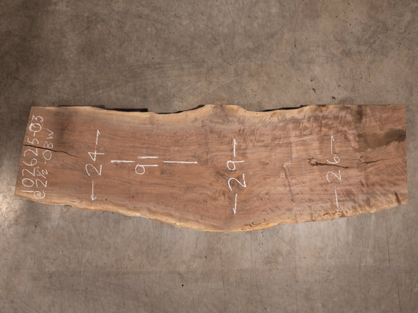 Oregon Black Walnut Slab 102625-3