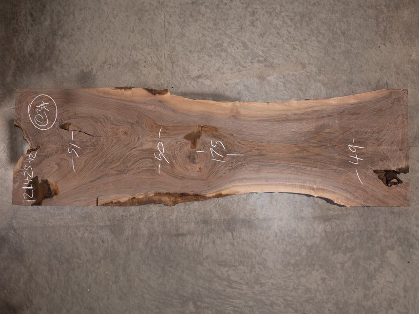 Oregon Black Walnut Slab 121425-12