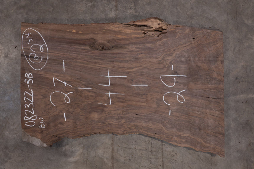 Oregon Black Walnut Slab 082322-3B