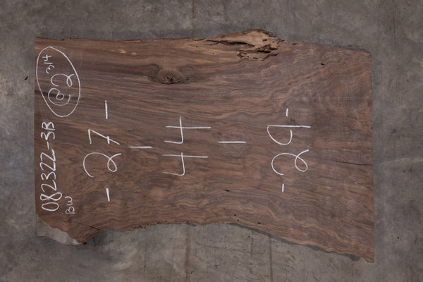 Oregon Black Walnut Slab 082322-3B