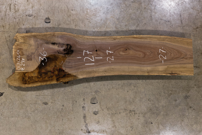 Oregon Black Walnut Slab 013126-1