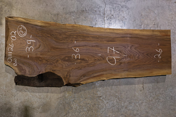 Oregon Black Walnut Slab 011126-2