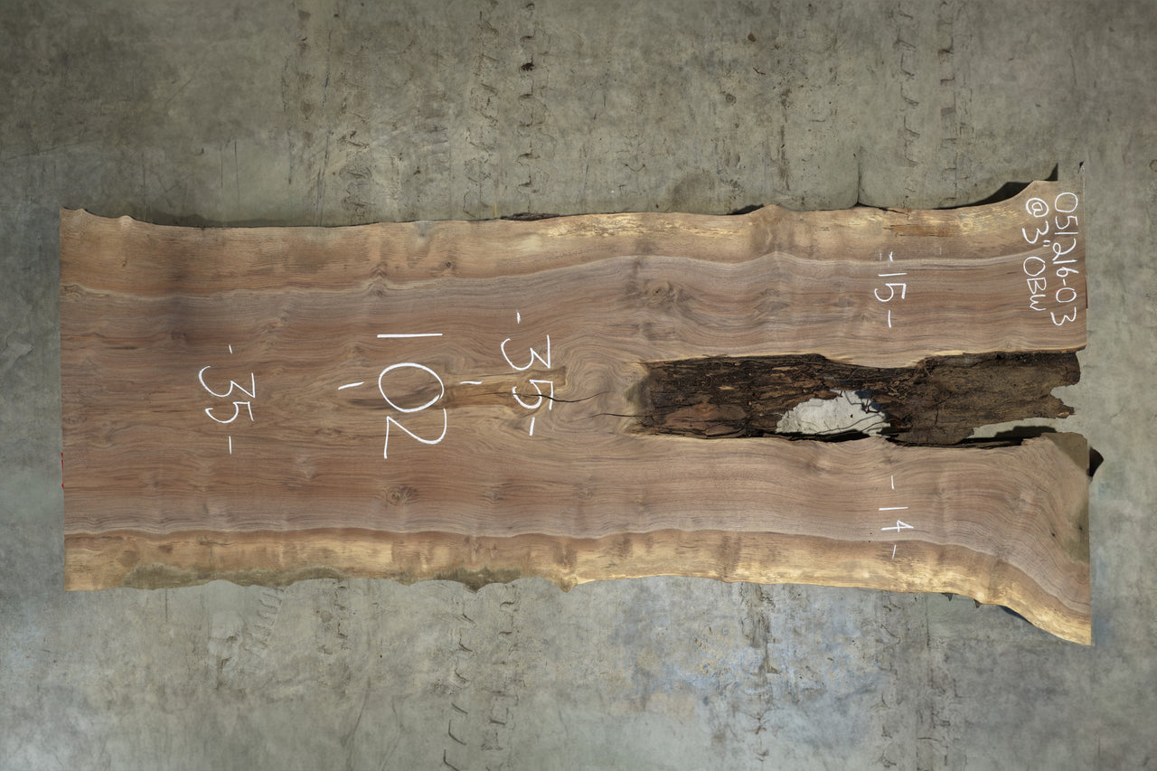 Oregon Black Walnut Slab 051216-03