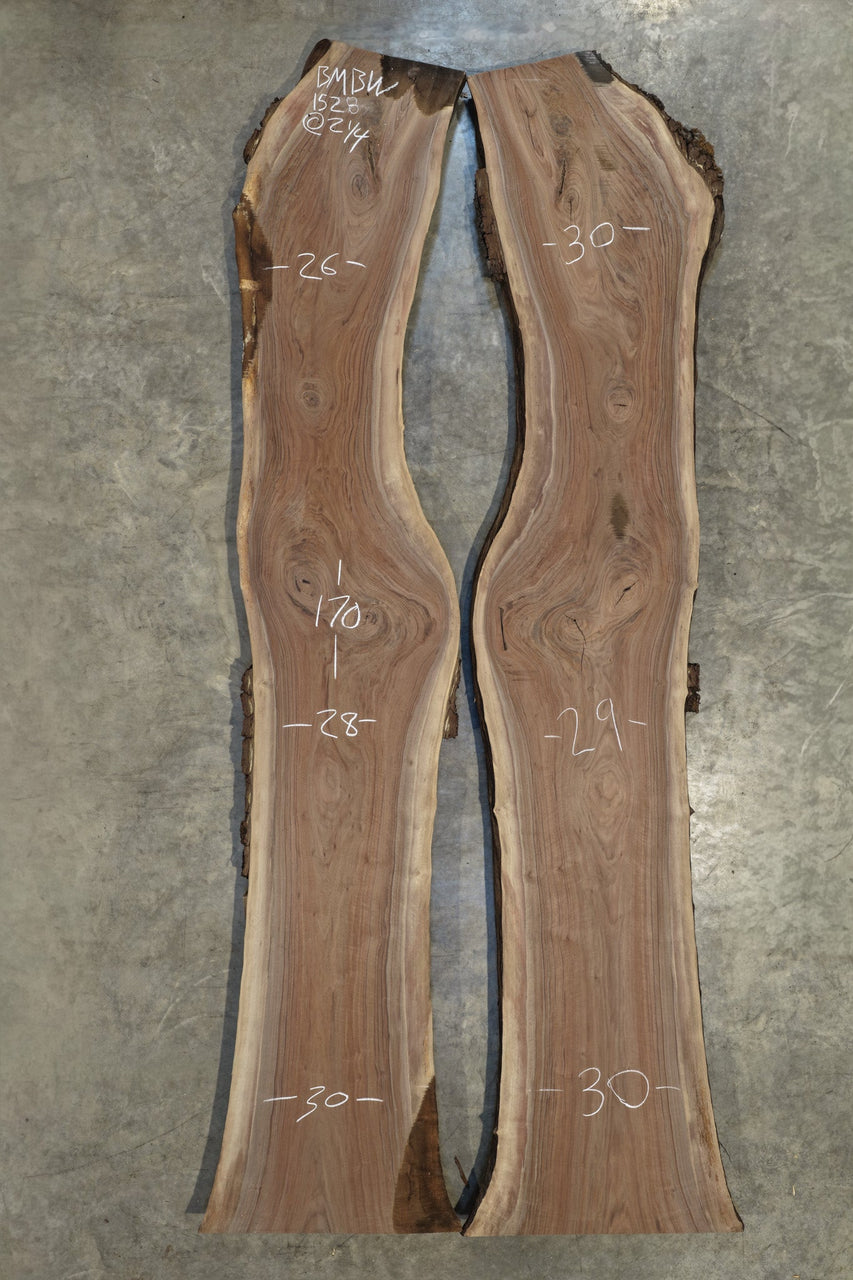 Oregon Black Walnut Bookmatch BMBW-1528
