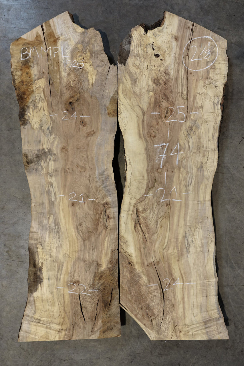 Big Leaf Maple Bookmatch BMMPL-1525