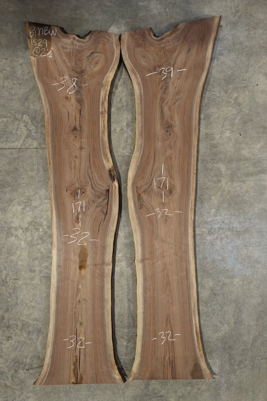 Oregon Black Walnut Bookmatch BMBW-1529