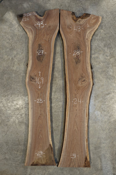 Oregon Black Walnut Bookmatch BMBW-1530