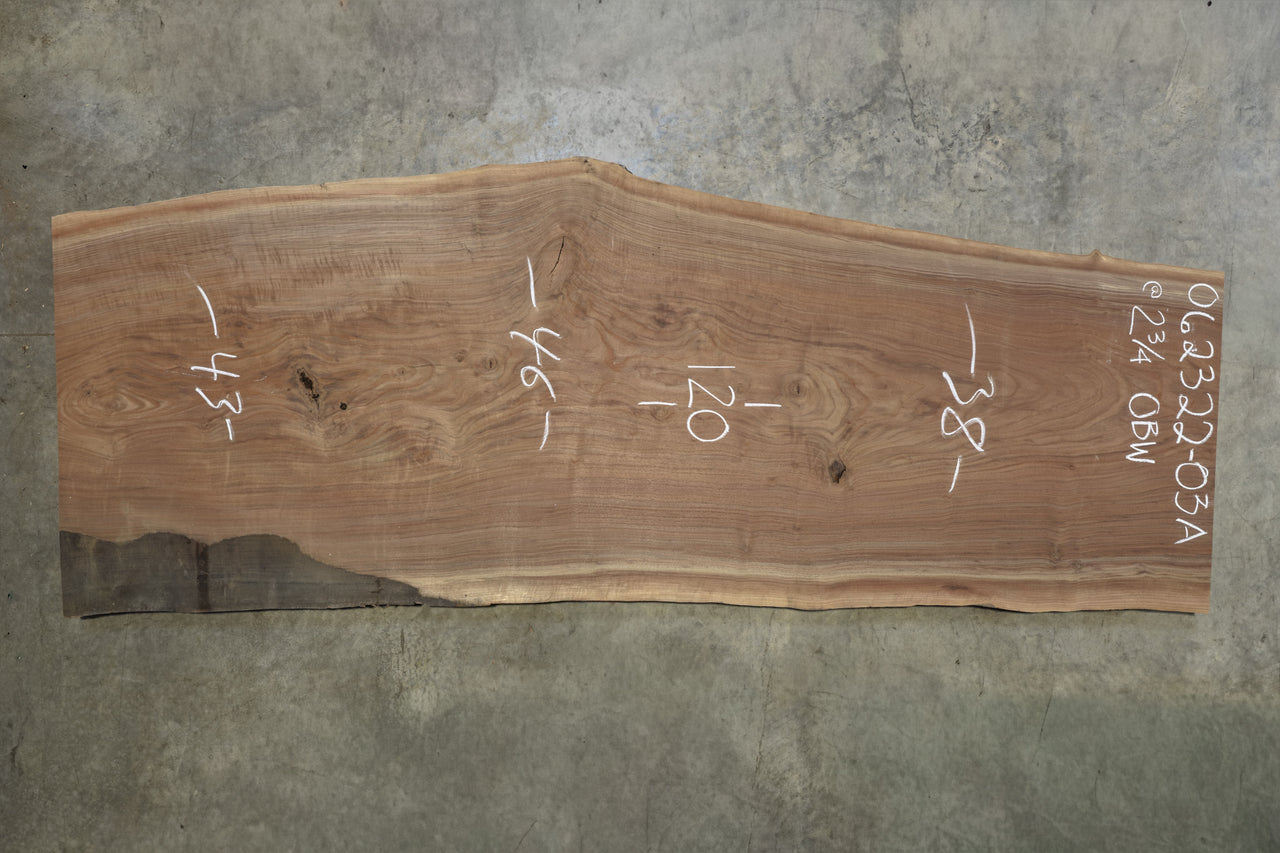 Oregon Black Walnut Slab 062322-03A