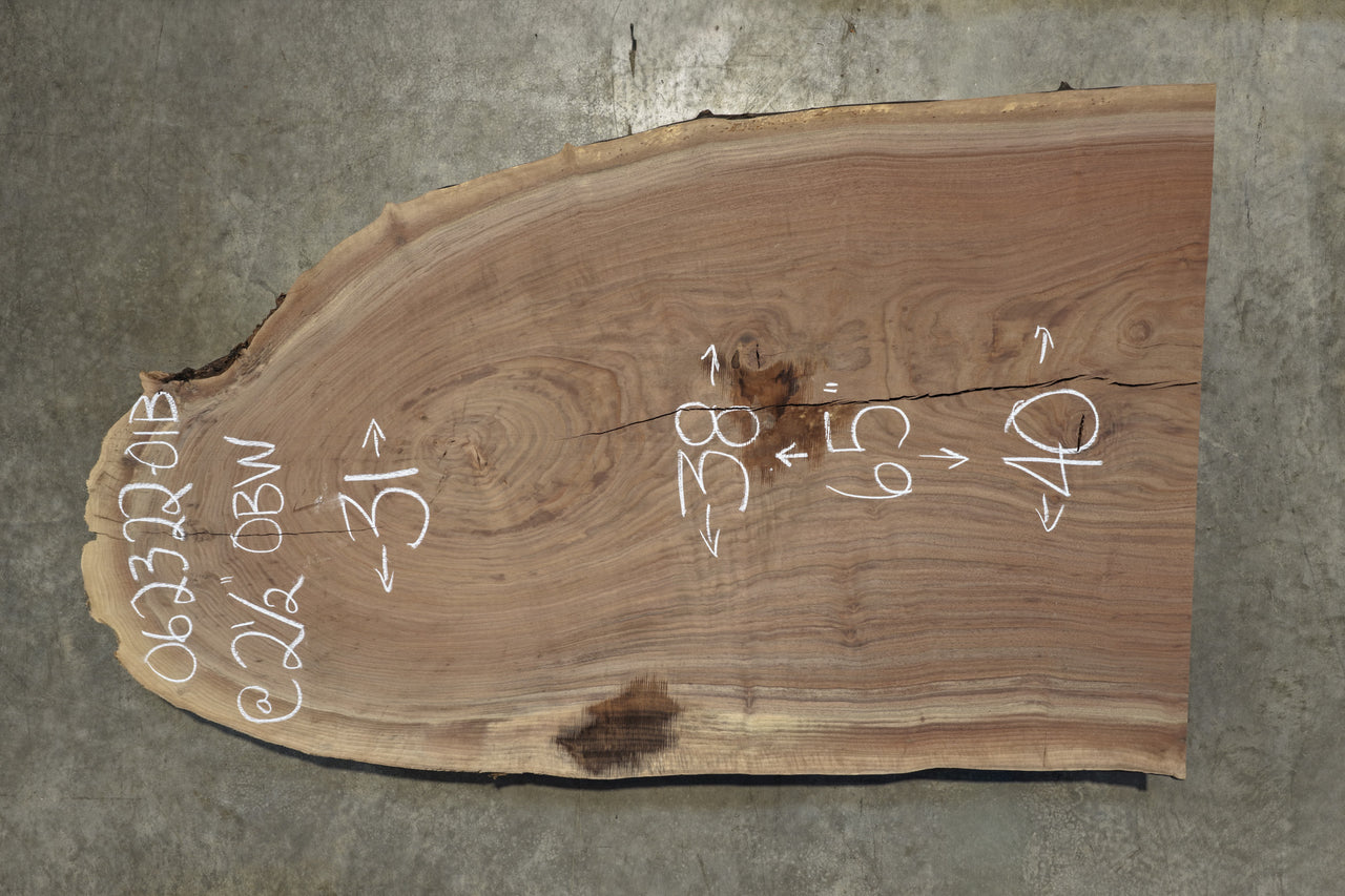 Oregon Black Walnut Slab 062322-01B