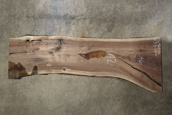 Oregon Black Walnut Slab 122920-06