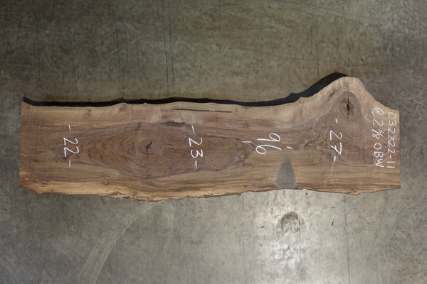 Oregon Black Walnut Slab 032322-11