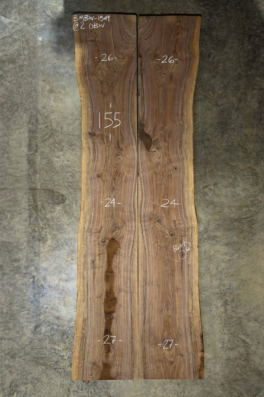 Oregon Black Walnut Bookmatch BMBW-1549